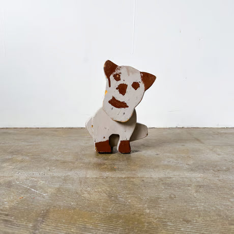 Naive Folk Wooden Dog / 木製素朴な犬