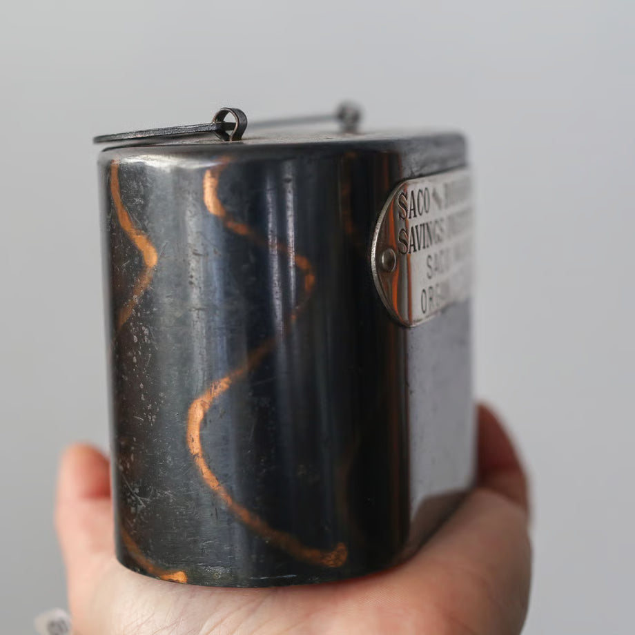 Japanned finish coin receptacle / ジャパンフィニッシュ 貯金箱