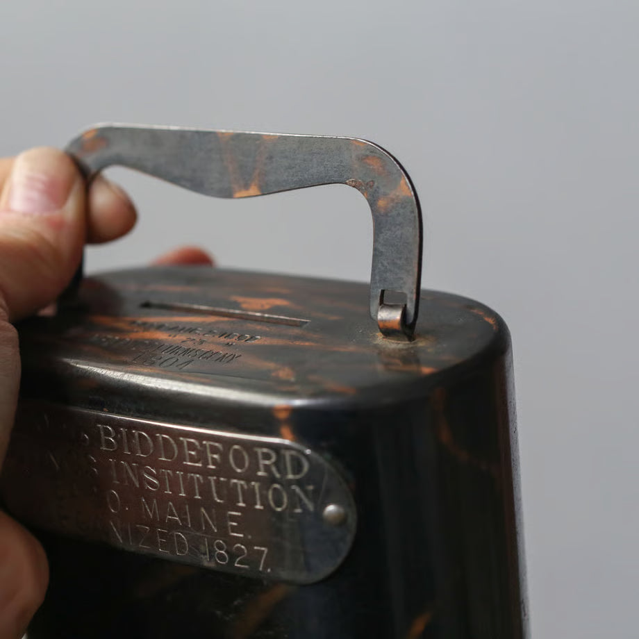 Japanned finish coin receptacle / ジャパンフィニッシュ 貯金箱