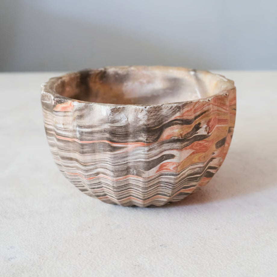 Marble Pottery Bowl / マーブル模様の陶器