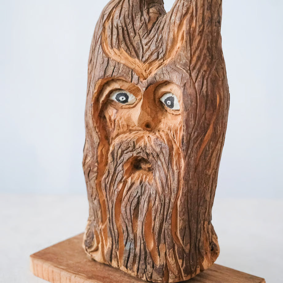 Wood Spirit Sculpture / 木の精霊のオブジェ