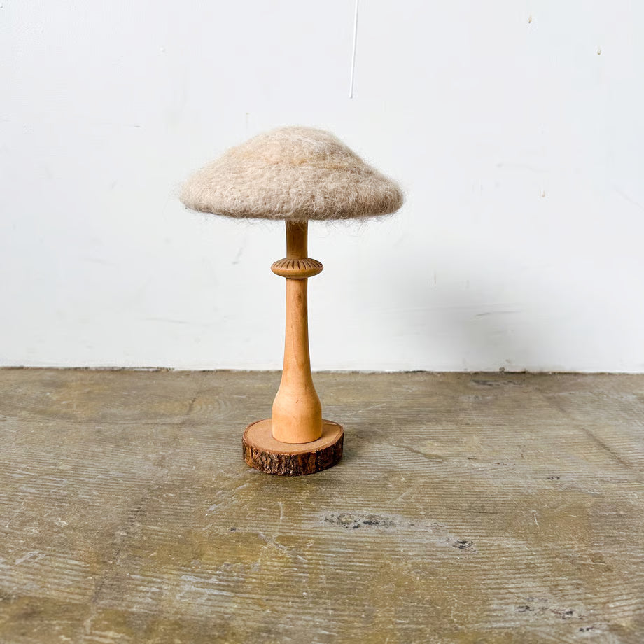 Wooden Mushroom Object / 木製きのこの置物