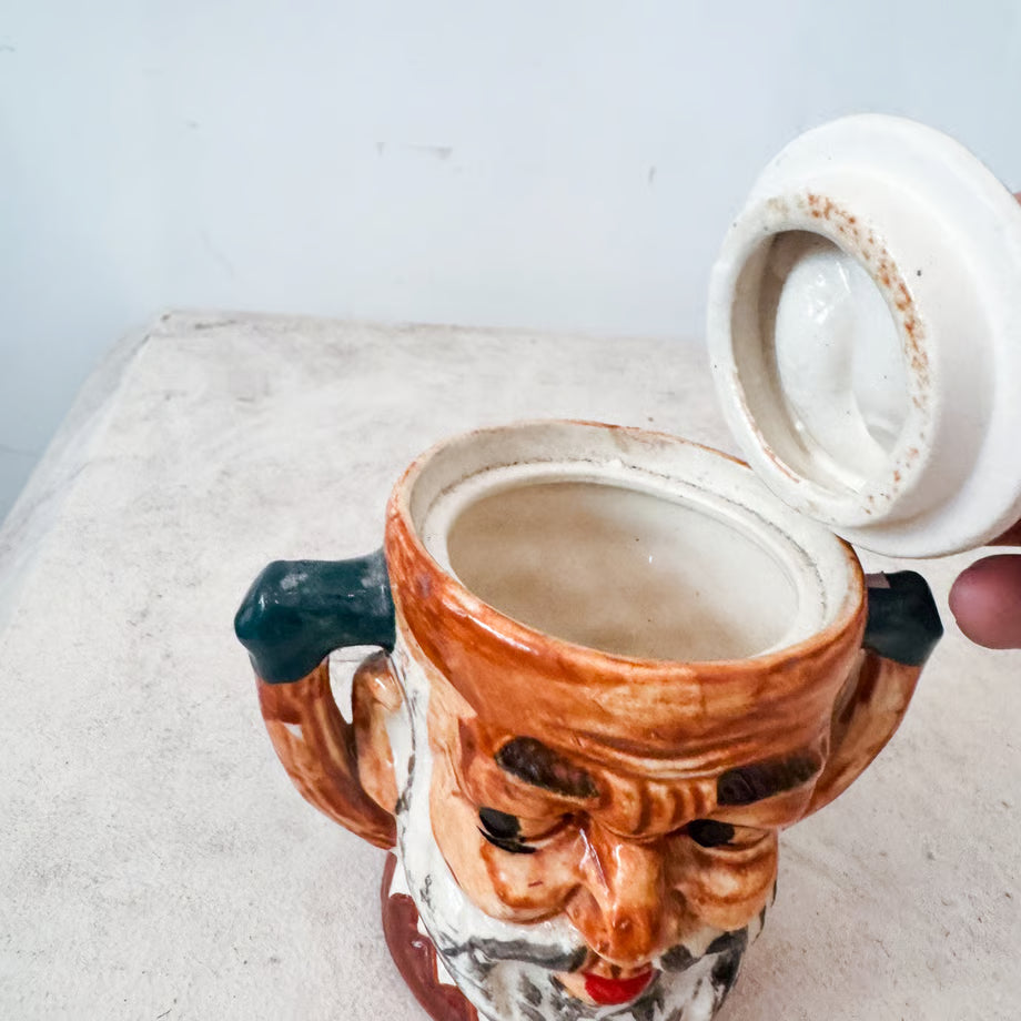 pottery Face Mug / 陶器製顔のマグ