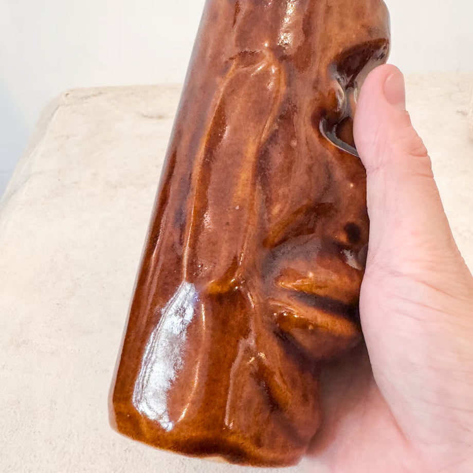 Face Pottery Vase / 顔の花瓶