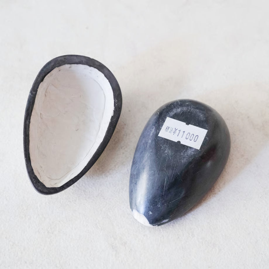 Ceramic Mask Box / セラミック顔の小物入れ