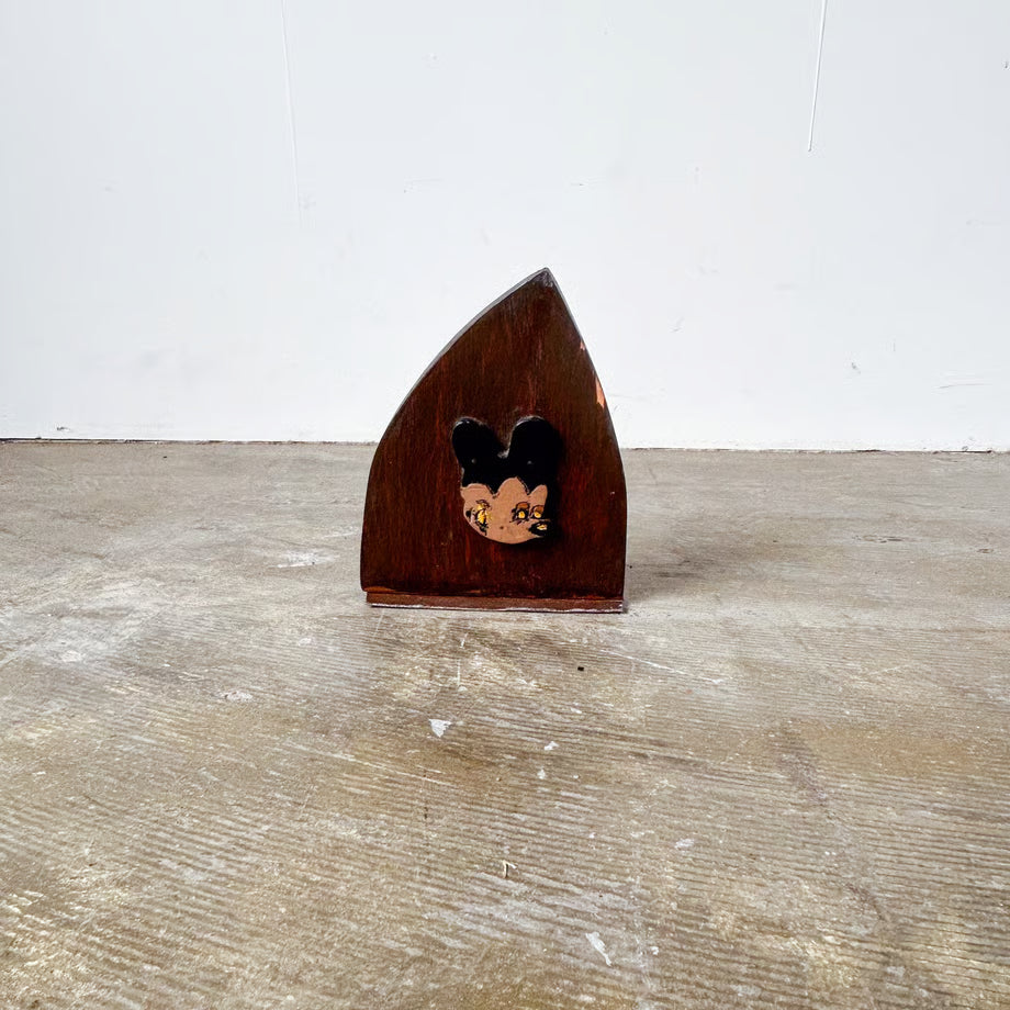 Folk Mickey Mouse Bookend / 手作りミッキーマウスのブックエンド