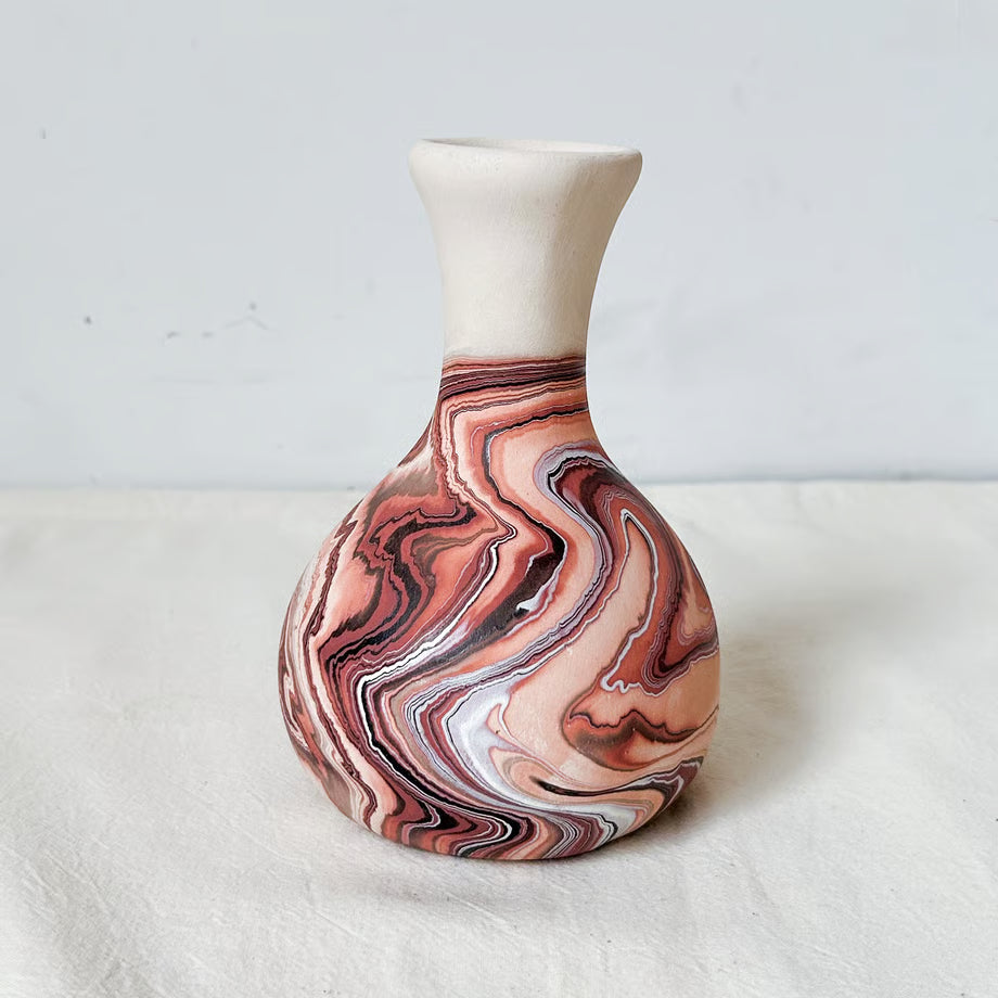 Nemadji Pottery vase / ネマジ マーブル フラワーベース