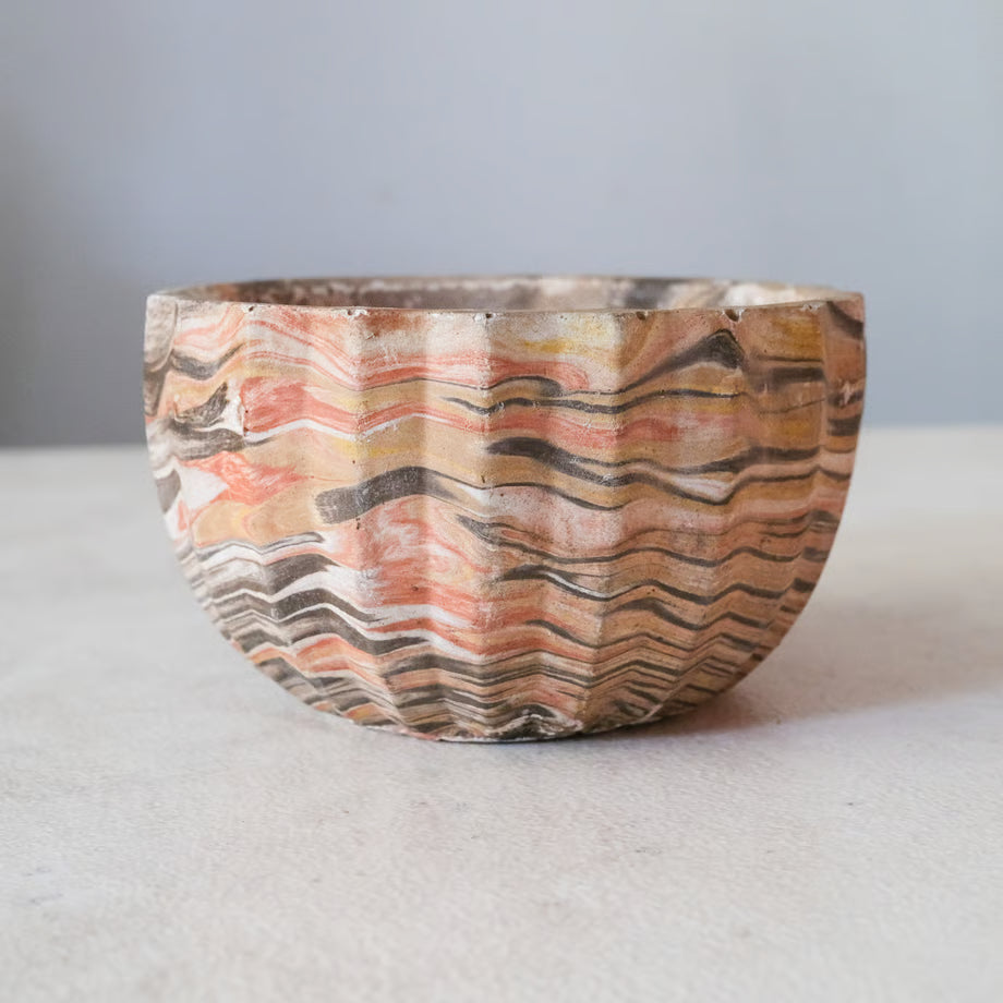 Marble Pottery Bowl / マーブル模様の陶器