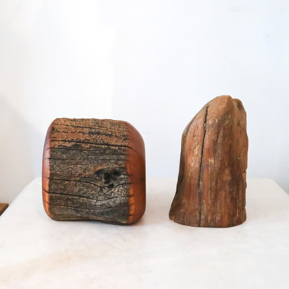 1970s Handmade Log Puzzle Box / 木製丸太の小物入れ