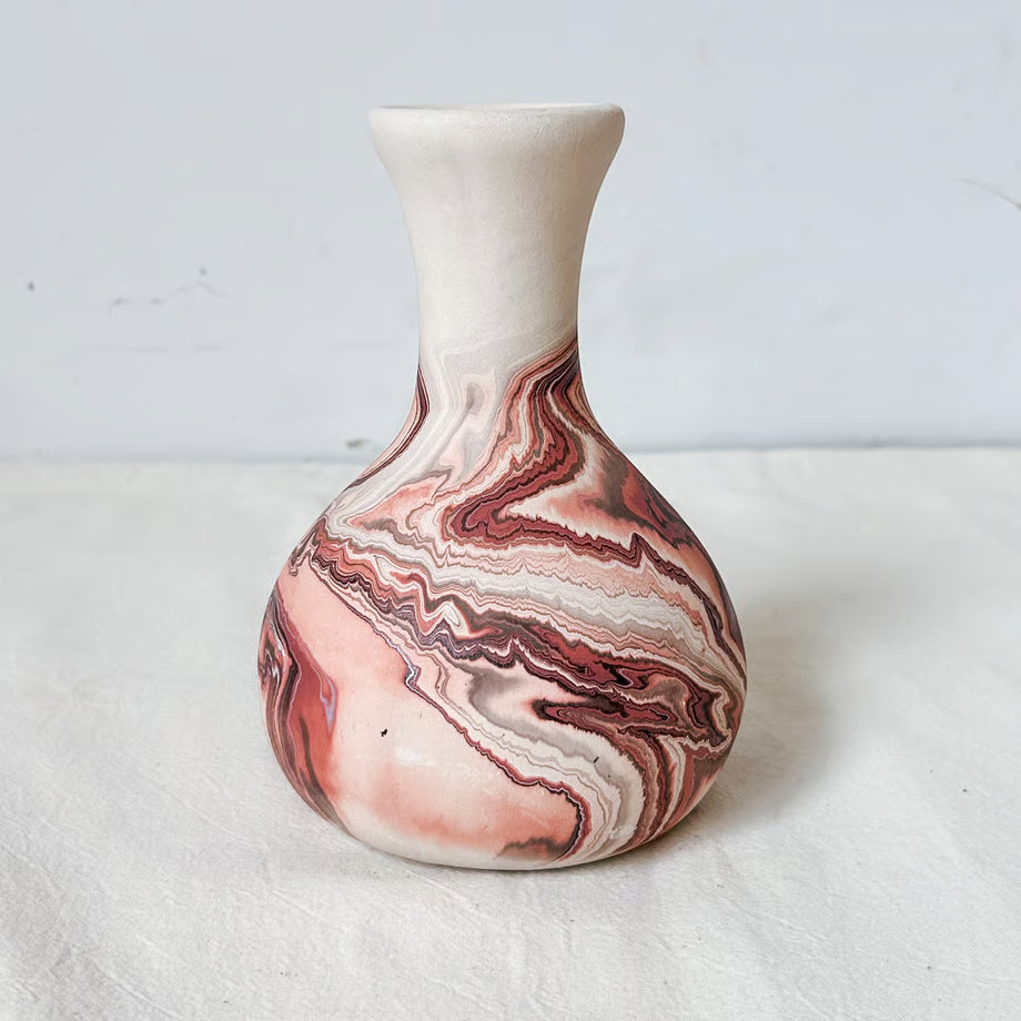 Nemadji Pottery vase / ネマジ マーブル フラワーベース