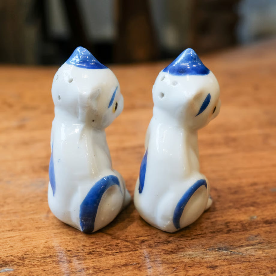 Ceramic Cat S &P / 陶器の猫の S&P