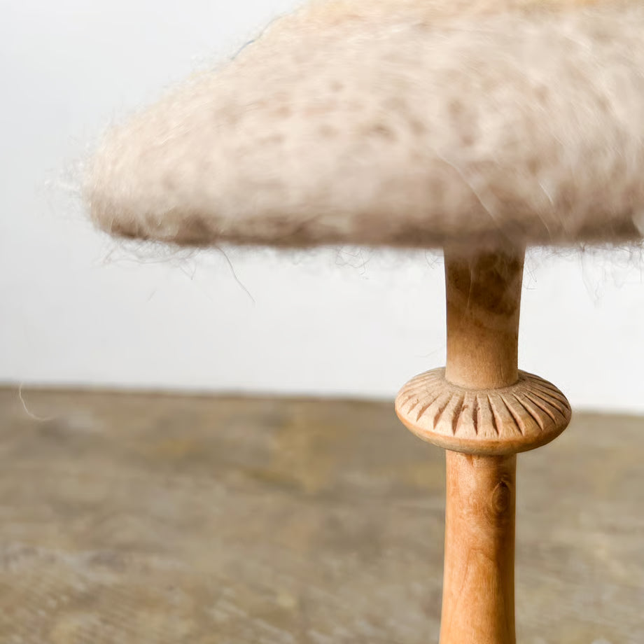 Wooden Mushroom Object / 木製きのこの置物
