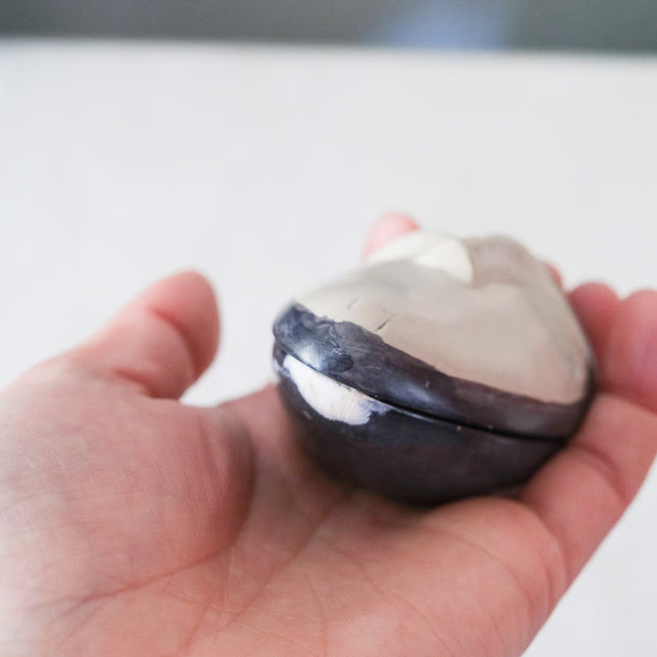 Ceramic Mask Box / セラミック顔の小物入れ