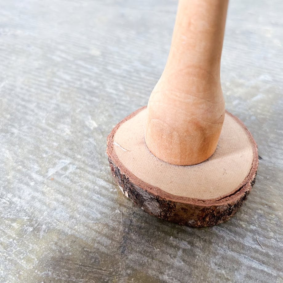 Wooden Mushroom Object / 木製きのこの置物