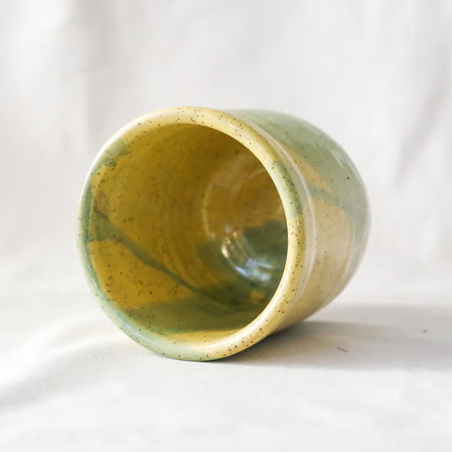 Ceramic Yellow Pot / セラミック製黄色のポット