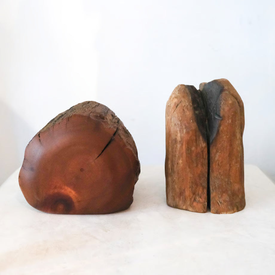 1970s Handmade Log Puzzle Box / 木製丸太の小物入れ