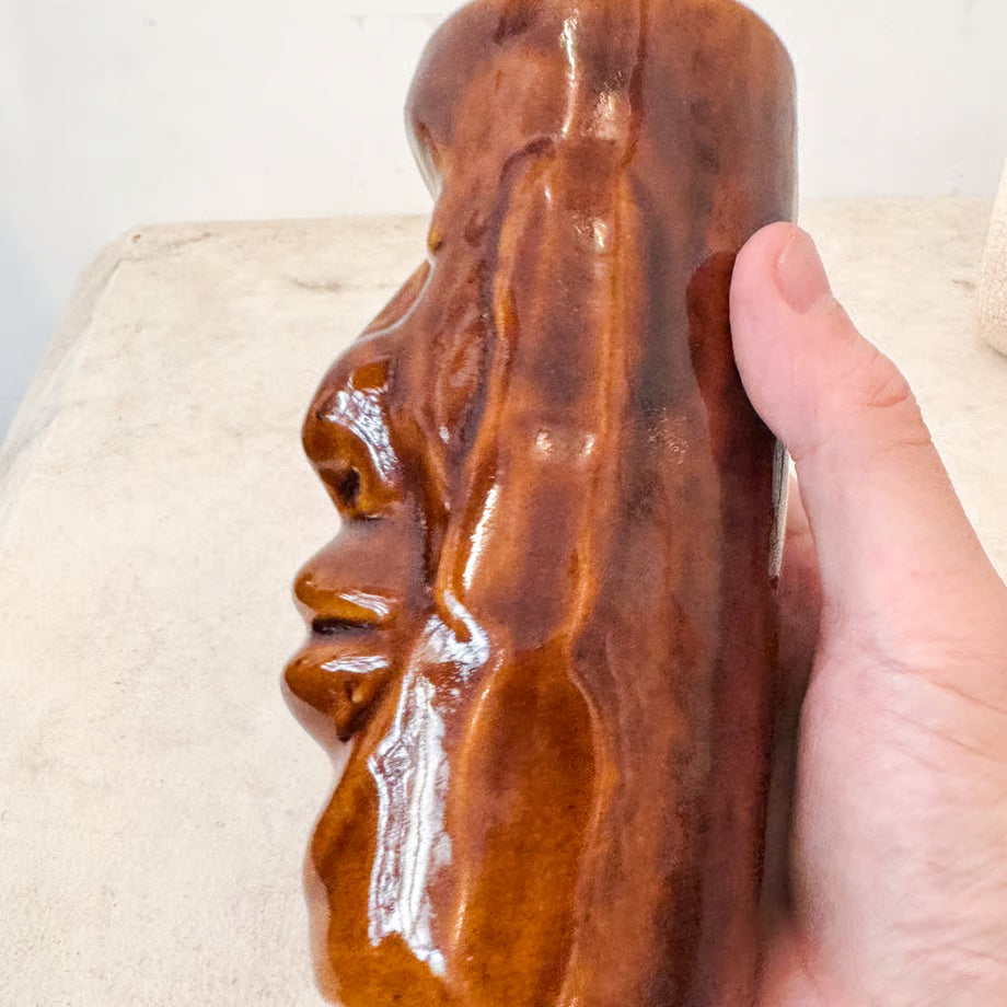 Face Pottery Vase / 顔の花瓶