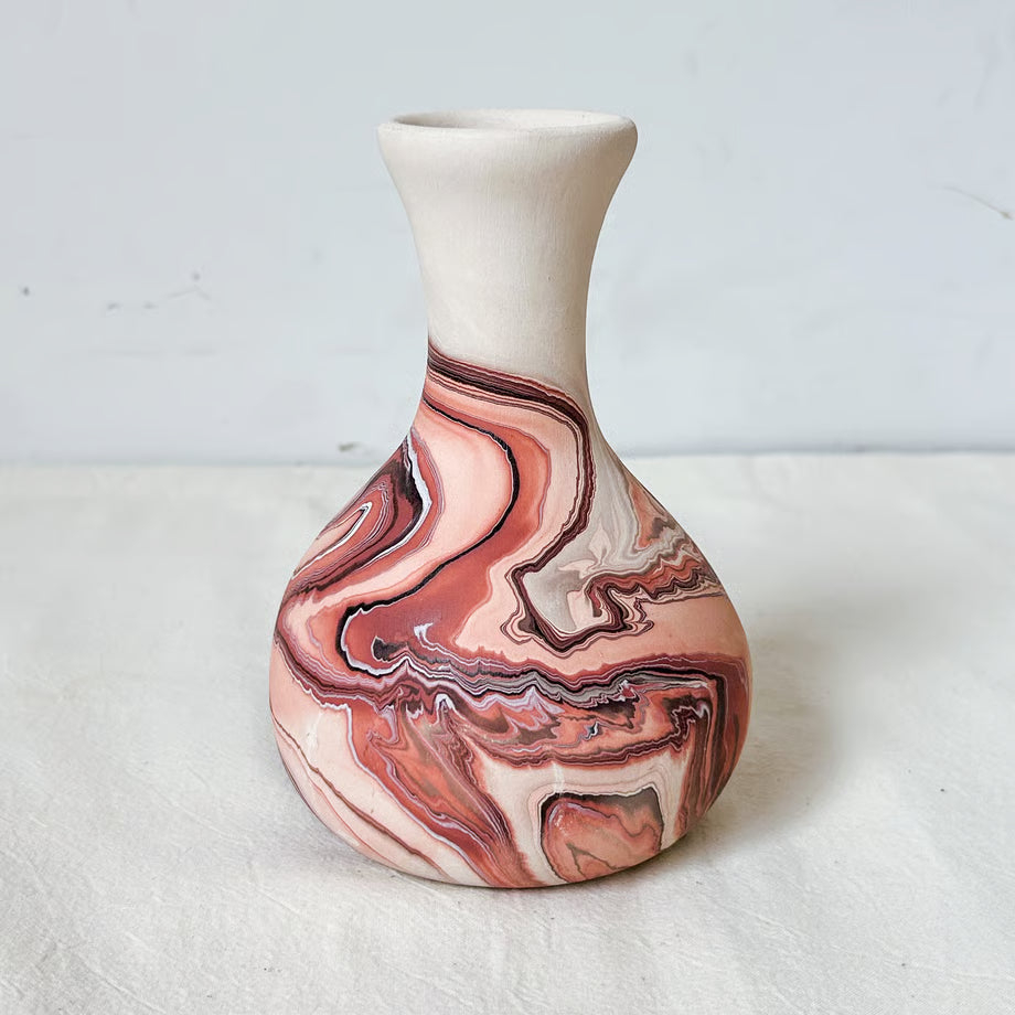 Nemadji Pottery vase / ネマジ マーブル フラワーベース