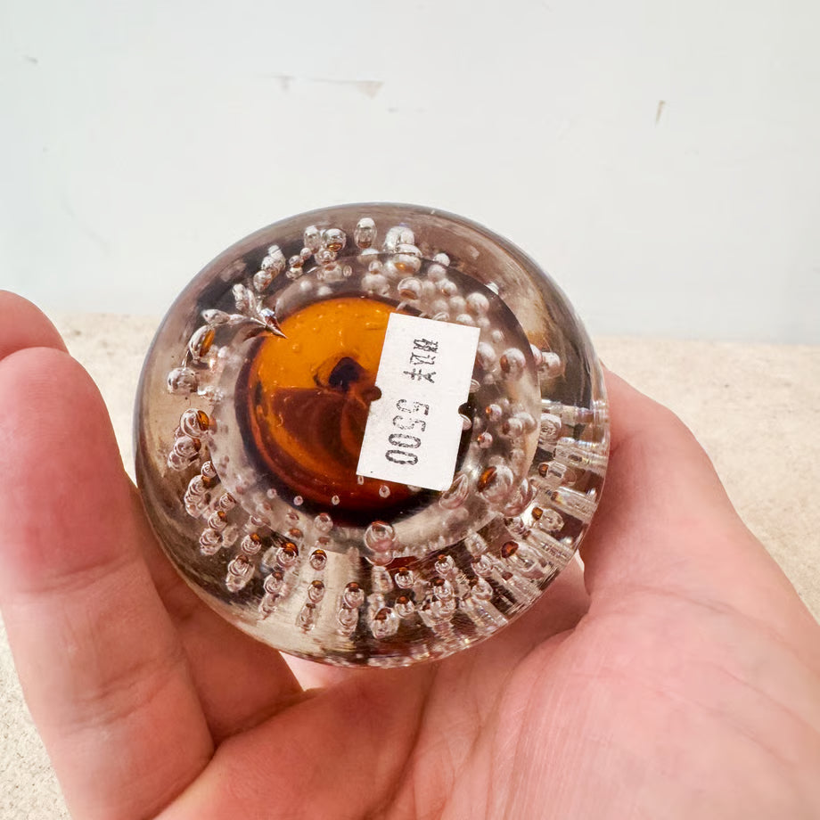 Glass Paperweight / ガラスのペーパーウエイト