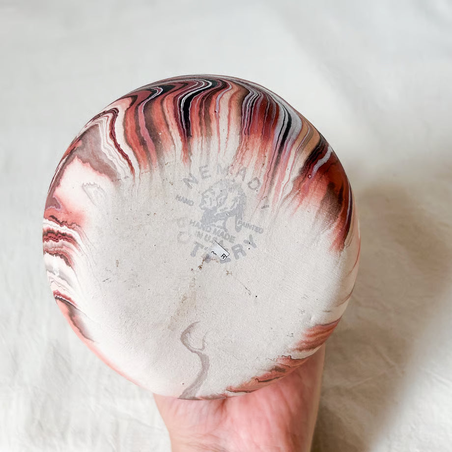 Nemadji Pottery vase / ネマジ マーブル フラワーベース