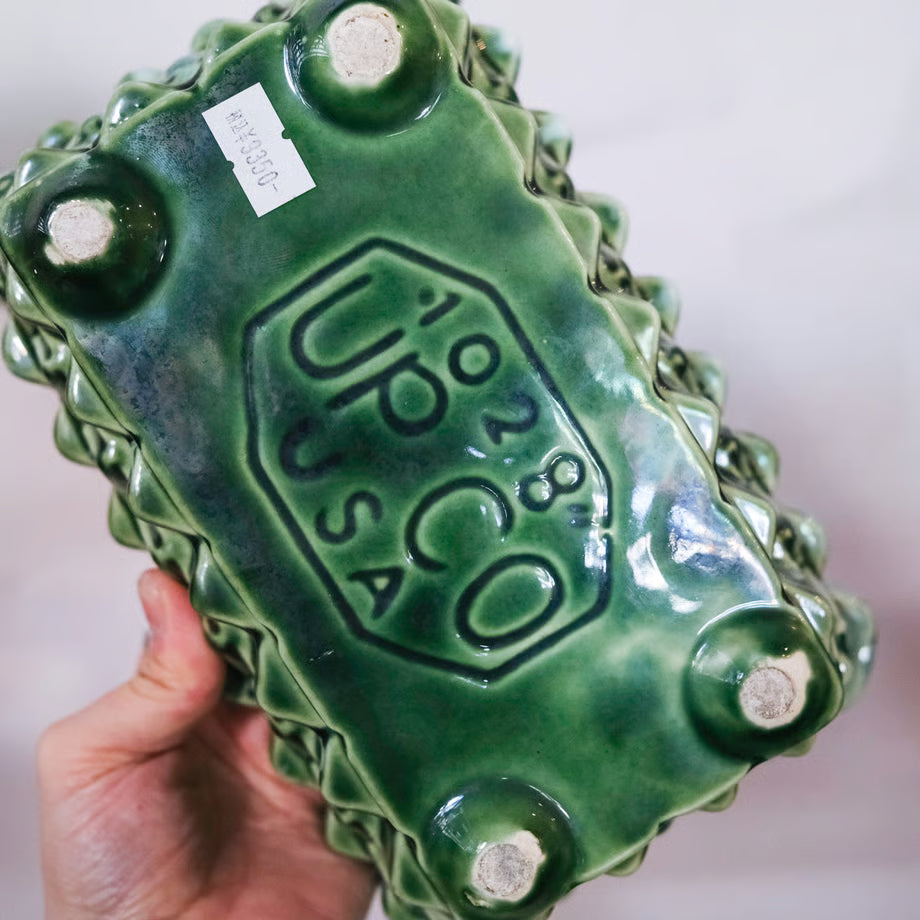 Gleen Pottery Pot / 緑の陶器の器