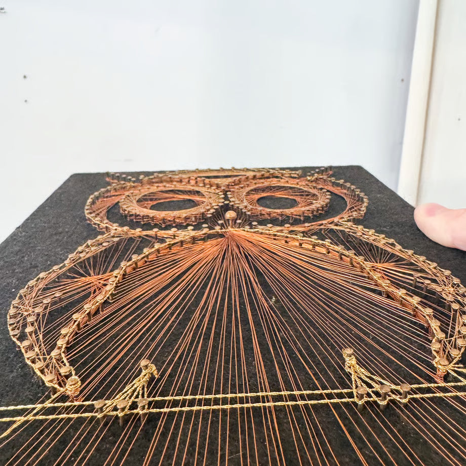 Owl String Art / ストリングスアートのフクロウ