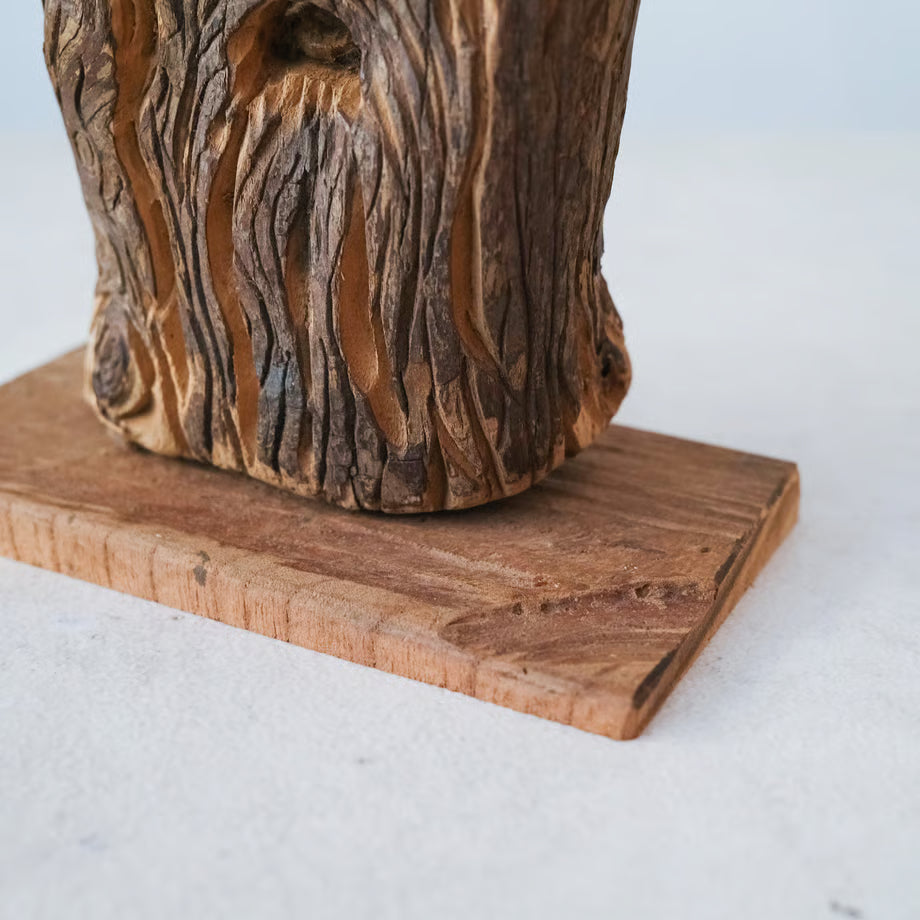 Wood Spirit Sculpture / 木の精霊のオブジェ