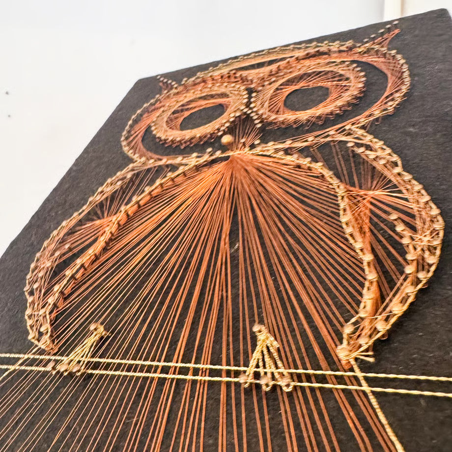 Owl String Art / ストリングスアートのフクロウ