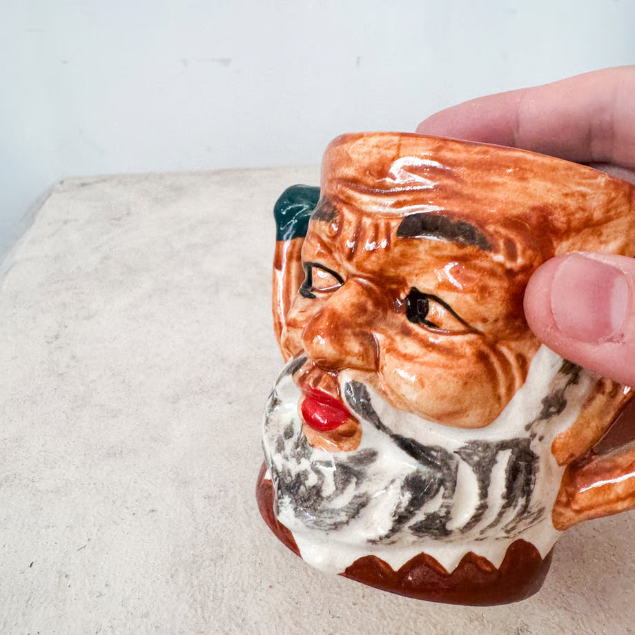 pottery Face Mug / 陶器製顔のマグ