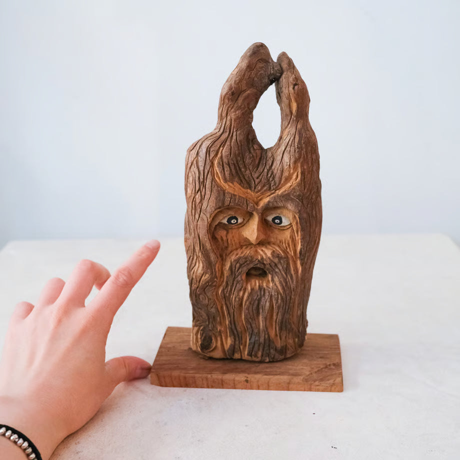 Wood Spirit Sculpture / 木の精霊のオブジェ