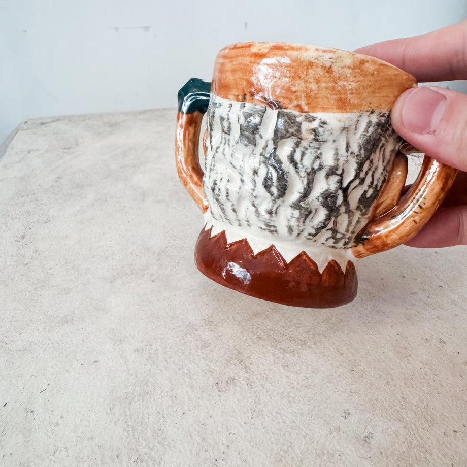 pottery Face Mug / 陶器製顔のマグ