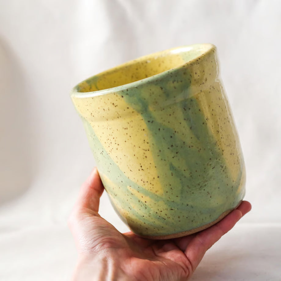 Ceramic Yellow Pot / セラミック製黄色のポット