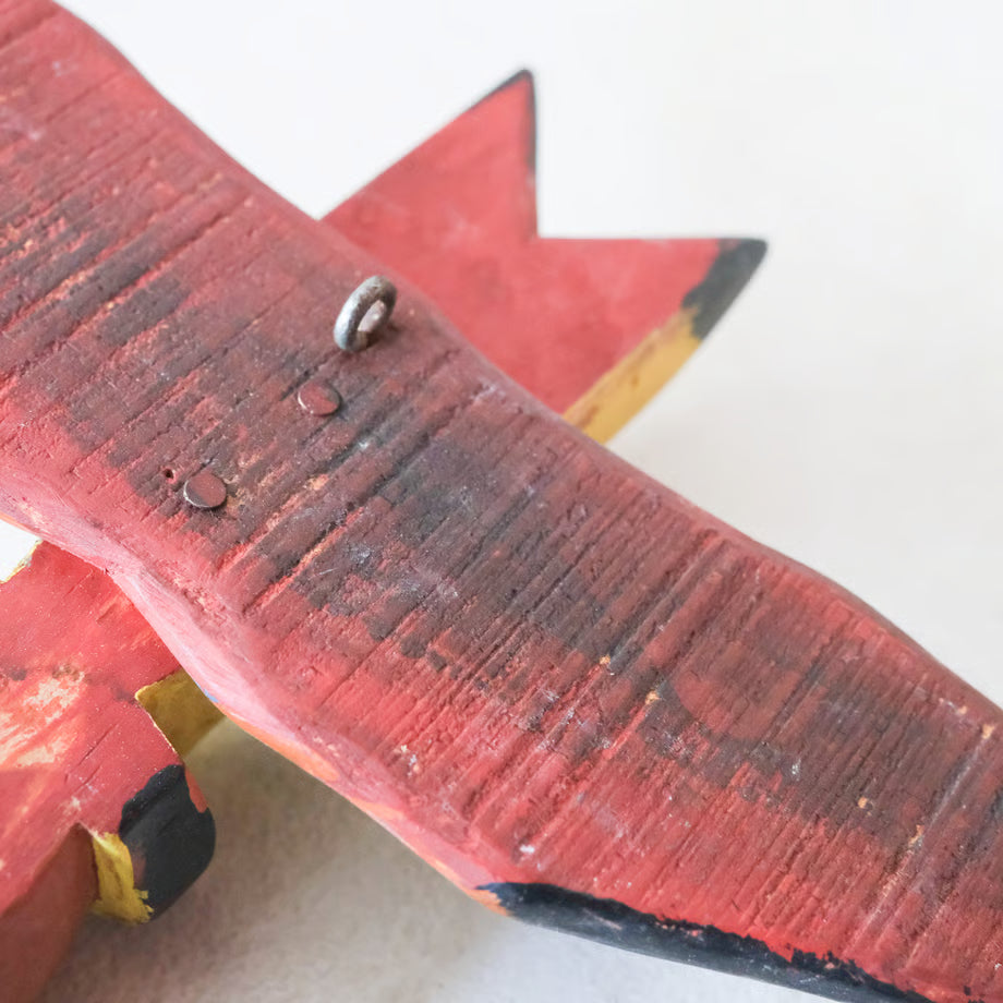 Hand Painted Wooden Totem Pole / ハンドペイント木製トーテムポール