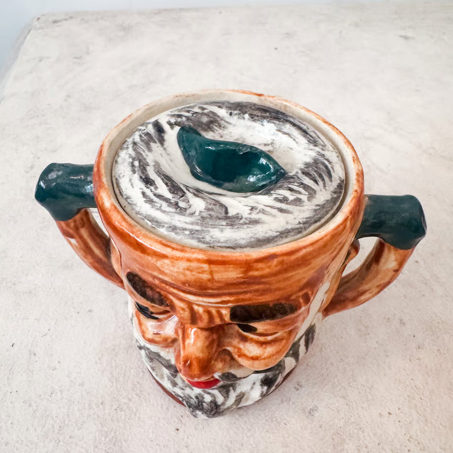 pottery Face Mug / 陶器製顔のマグ