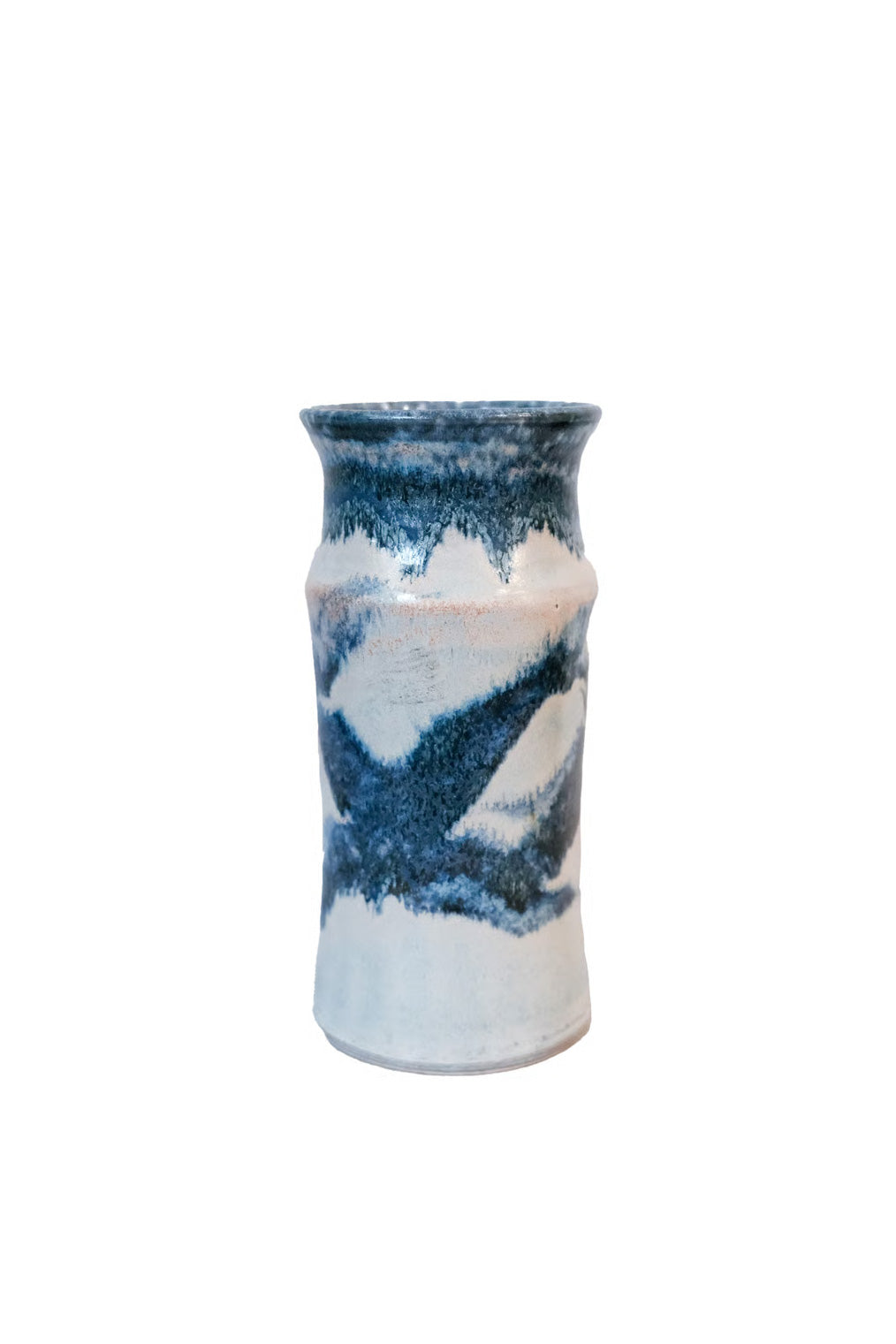 Ceramic Blue Vase / 陶器の青い花器