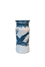 Ceramic Blue Vase / 陶器の青い花器