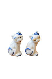 Ceramic Cat S &P / 陶器の猫の S&P