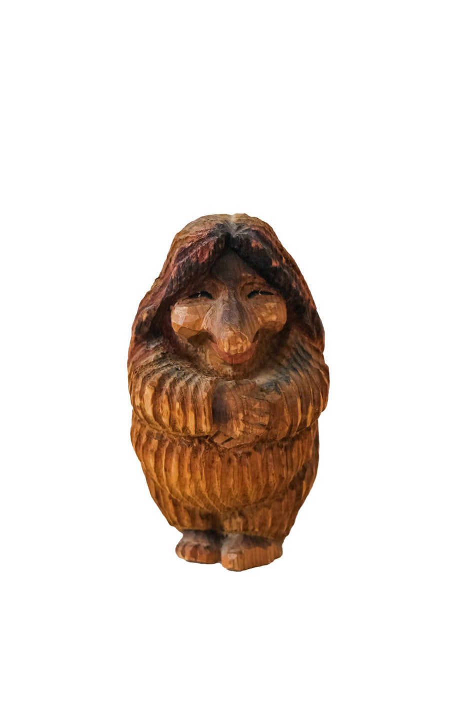 Handcarved Wooden Troll / 木彫りの木製トロール