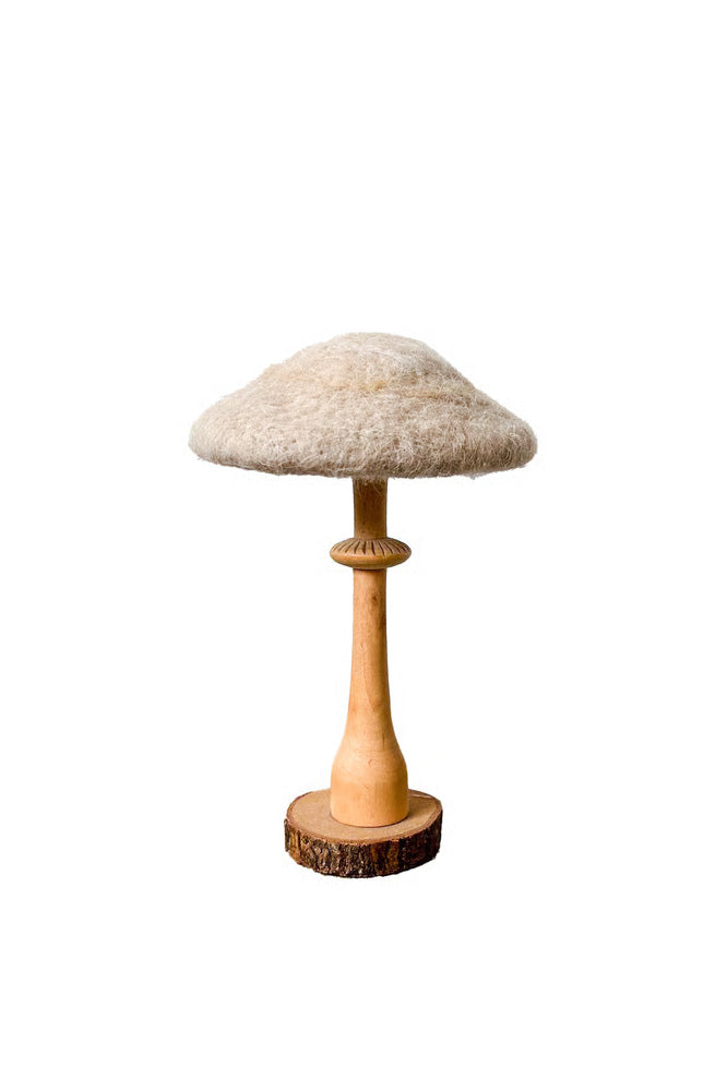Wooden Mushroom Object / 木製きのこの置物