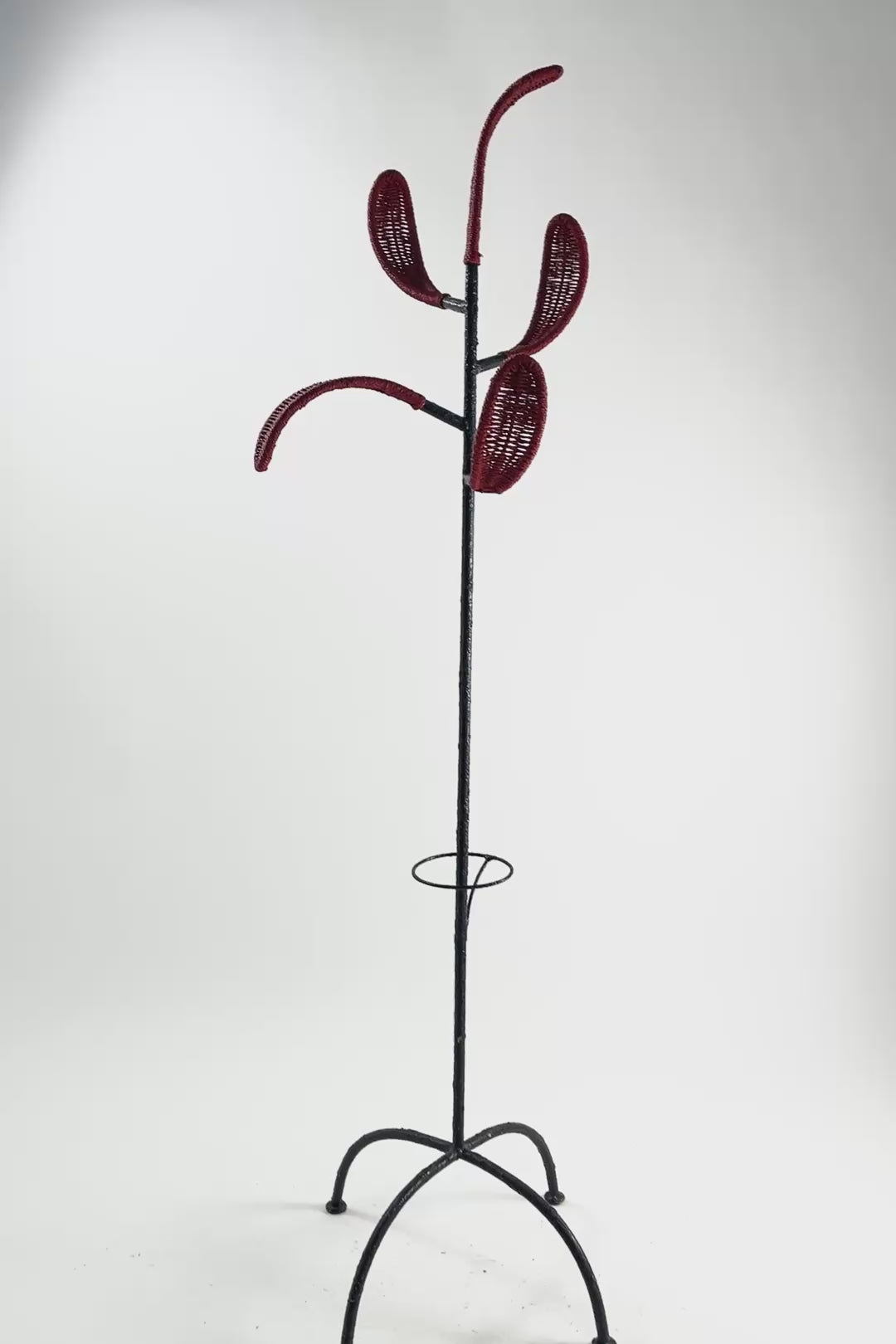 Load video: Red Coat Rack / コートラック(赤)