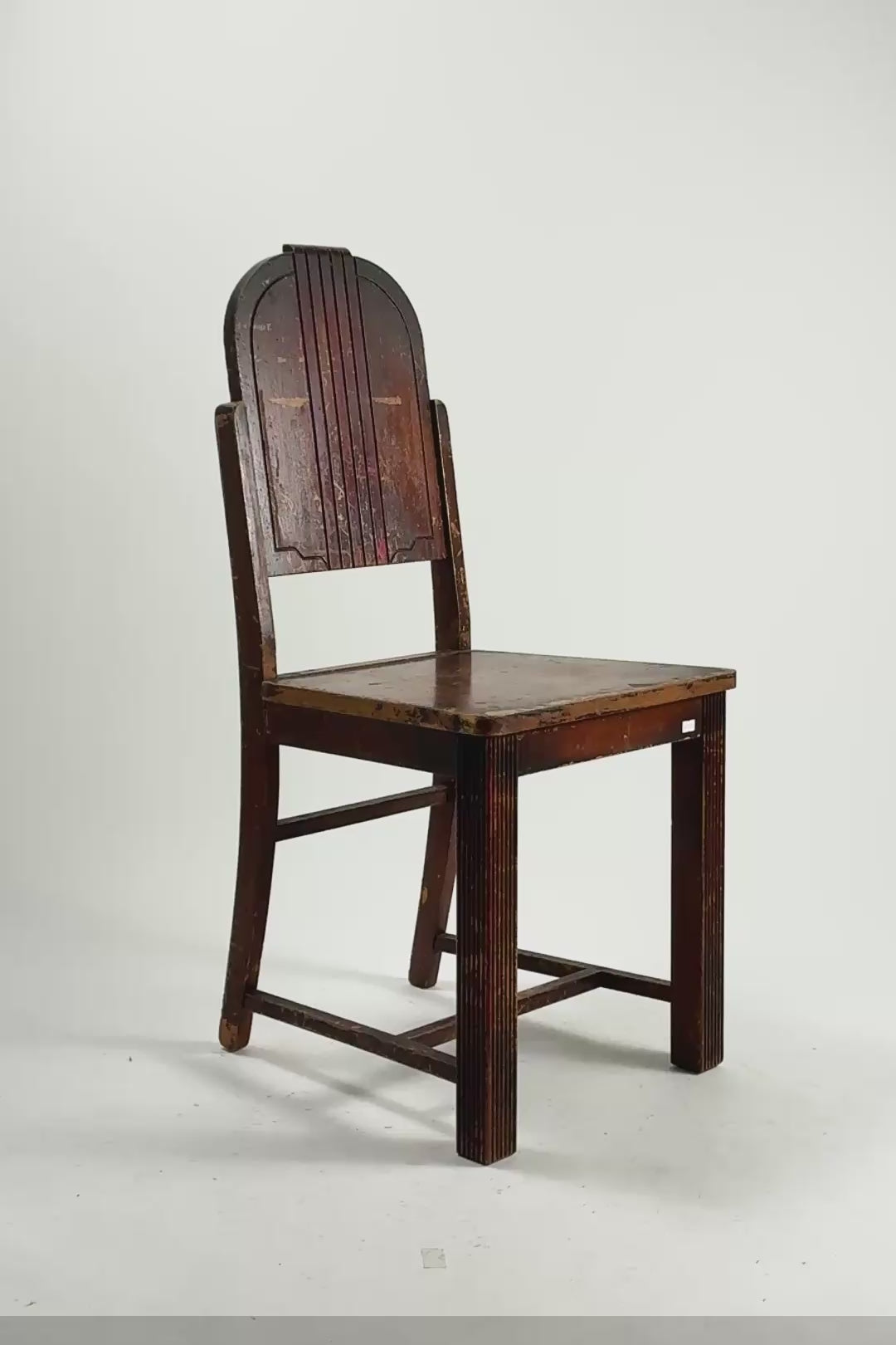 ビデオを読み込む: Art Deco Style Wood Chair / アールデコスタイル ウッドチェア
