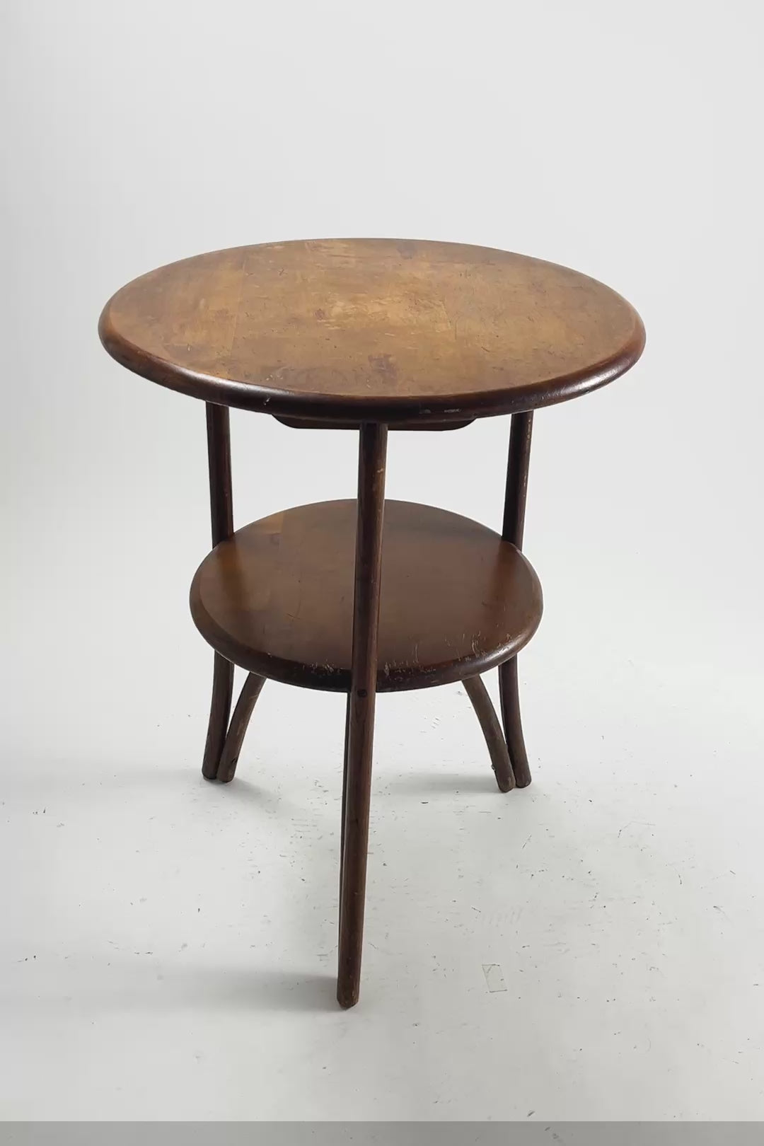 Bentwood Pedestal Round Table / 曲げ木脚 円卓 (ウッド) – STORE IN