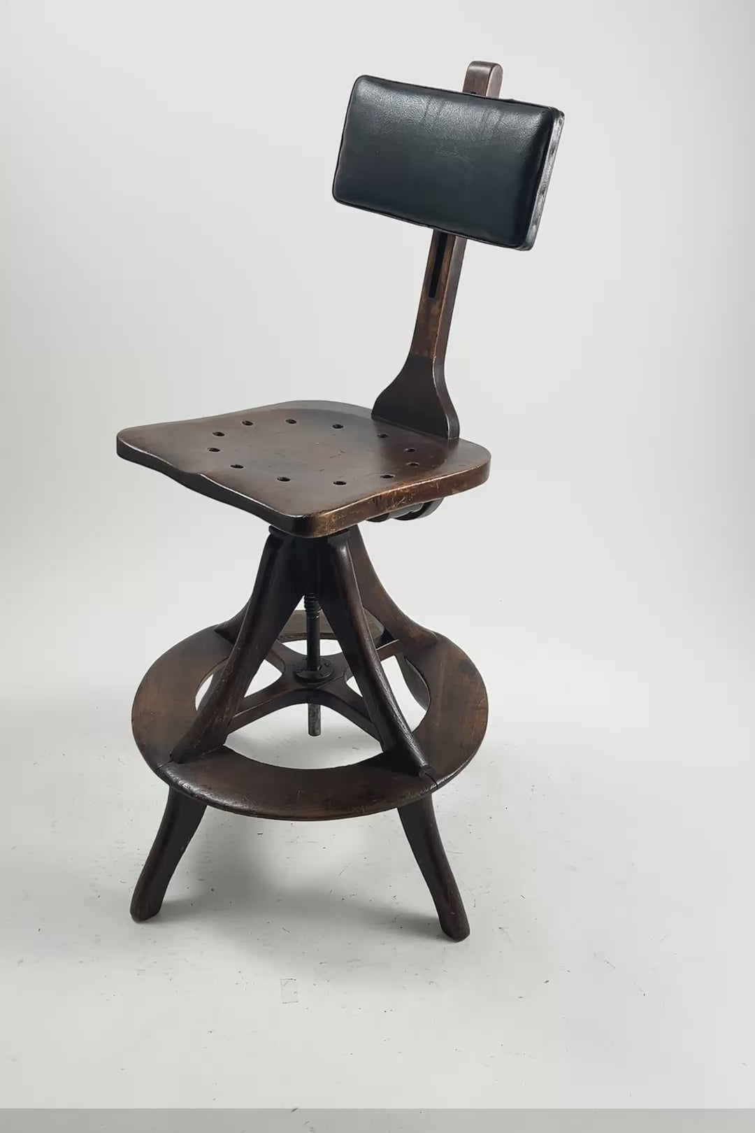 H. Holtzman and Sons 回転式スクリュースツール鷲の爪とガラス Draftsman Stool / ドラフトマンスツール – STORE IN FACTORY Online