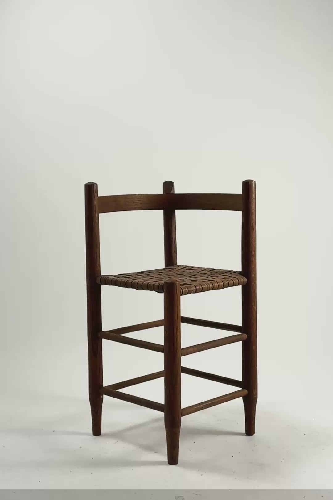 Load video: Woven Seat Side Chair / 編み込み座面 チェア